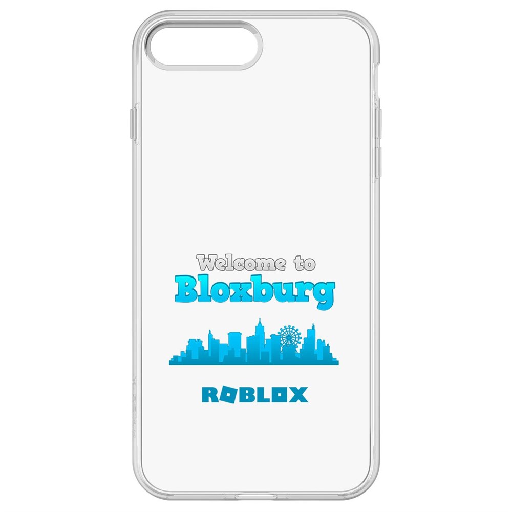 Чехол-накладка Krutoff Clear Case Roblox-Блоксбург для iPhone 8 Plus