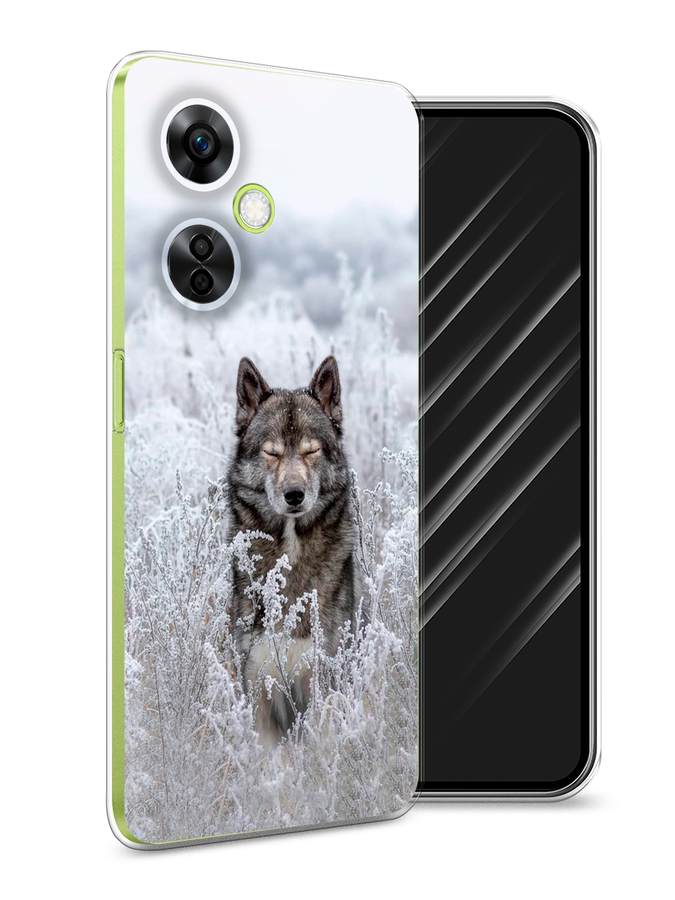 

Чехол Awog на OnePlus Nord N30 5G/Nord CE3 5G/Nord CE3 Lite "Волк в поле", Белый;черный, 153950-1