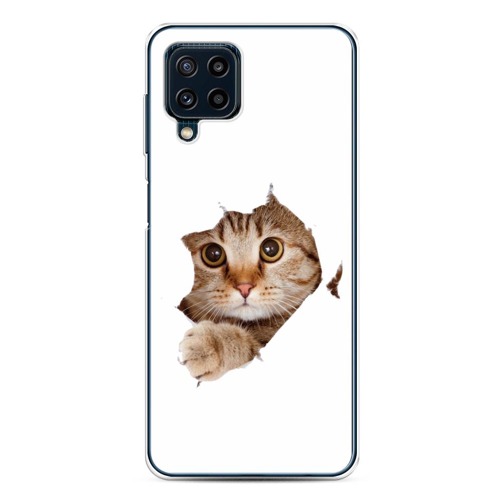 

Чехол на Samsung Galaxy A22/M22/M32 "Кот и бумага", Белый;коричневый, 2103550-1