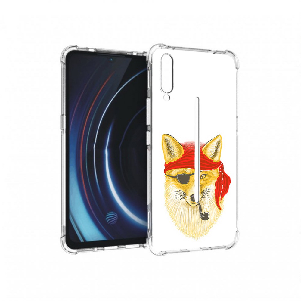 

Чехол MyPads Tocco для Vivo iQOO лиса-пират (PT226955.389.440), Прозрачный, Tocco