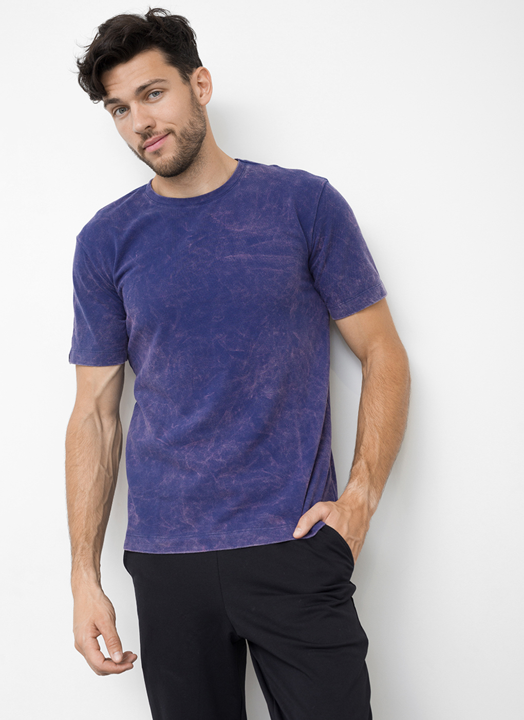 

Футболка мужская Каляев 56354 синяя 48 RU, 56354