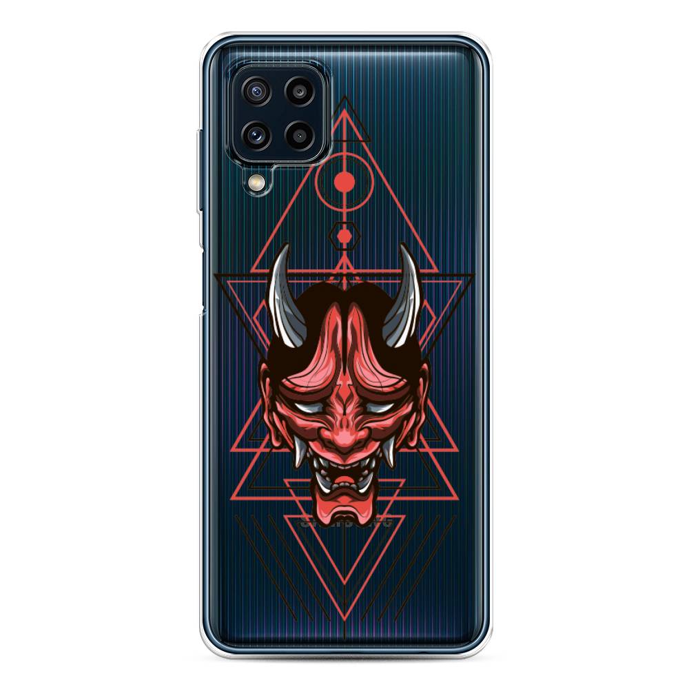 

Чехол на Samsung Galaxy A22/M22/M32 "Hanya Oni mask", Серый;красный;черный, 2103550-4
