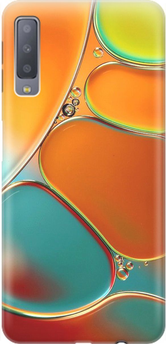

Чехол на Samsung Galaxy A7 (2018) с принтом "Разноцветные пузырьки", Голубой;оранжевый, 1544