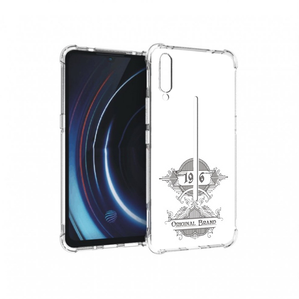 Чехол MyPads Tocco для Vivo iQOO логотип черно белый (PT226955.389.446)