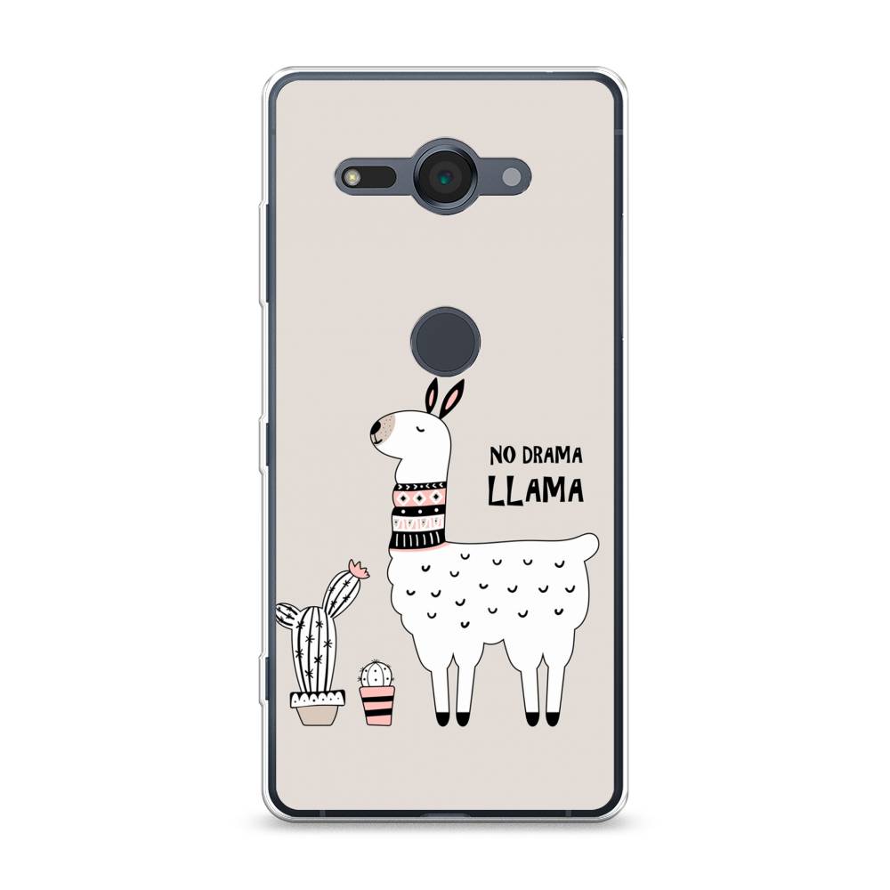 фото Силиконовый чехол "no drama llama" на sony xperia xz2 compact awog