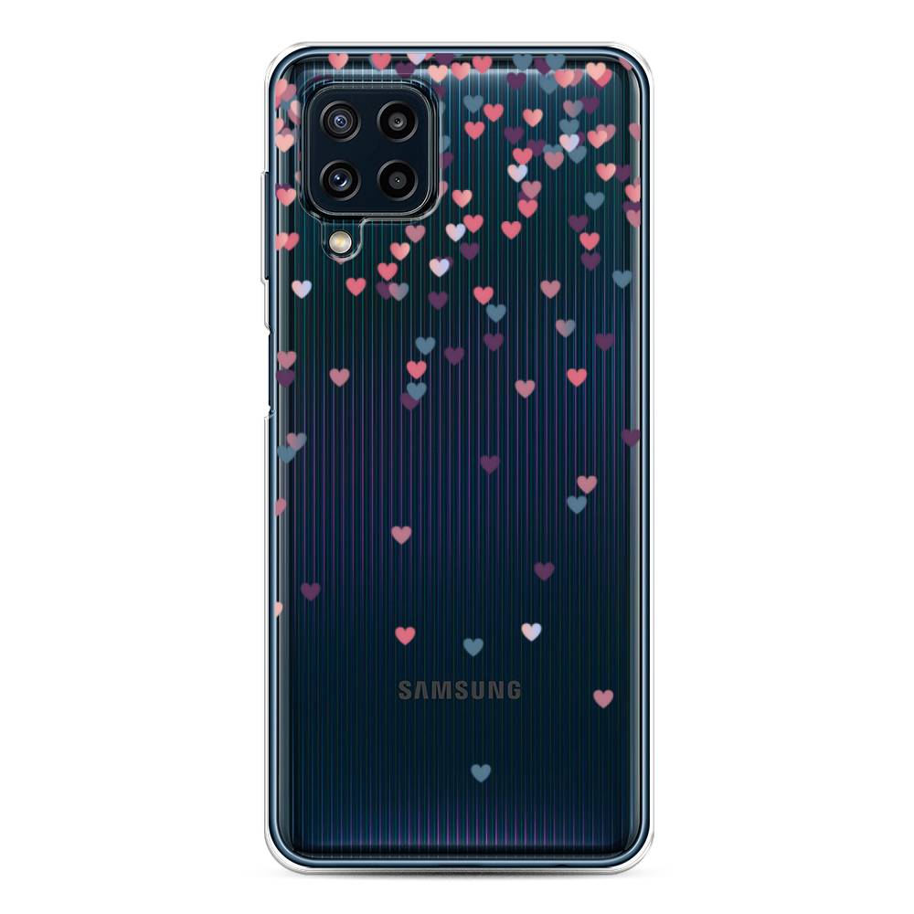 

Чехол на Samsung Galaxy A22/M22/M32 "Посыпка сердечки", Розовый;фиолетовый, 2103550-3
