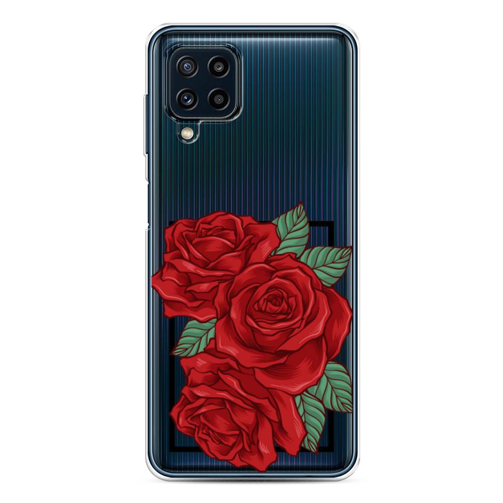 

Чехол на Samsung Galaxy A22/M22/M32 "Три алые розы", Красный, 2103550-2