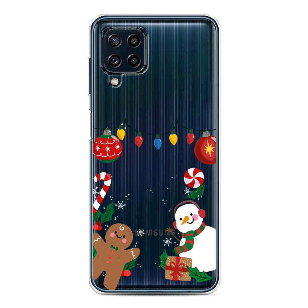 

Чехол на Samsung Galaxy A22/M22/M32 "Новогоднее настроение", Коричневый;красный;зеленый, 2103550-5