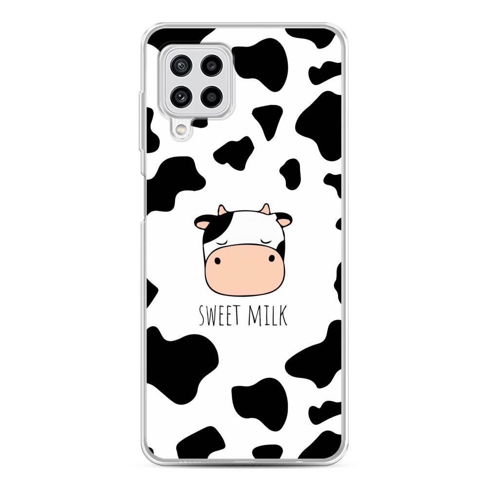 

Чехол на Samsung Galaxy A22/M22/M32 "Sweet milk", Розовый;белый;черный, 2103450-1