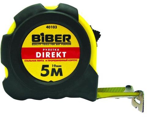 Рулетка BIBER 5м х 19мм (40103)