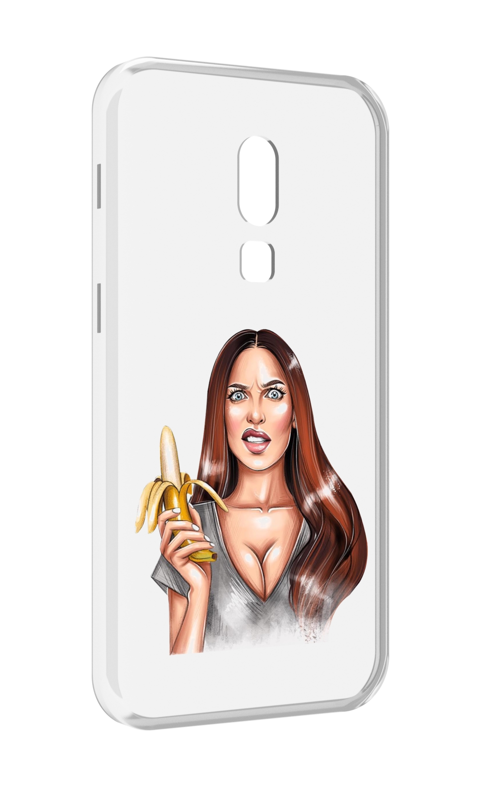 

Чехол MyPads девушка-с-бананом для Meizu V8, Прозрачный, Tocco
