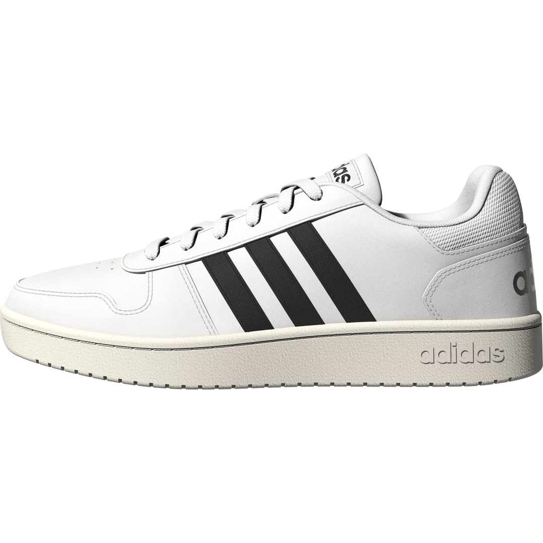 фото Кроссовки мужские adidas hoops 2.0 белые 9.5 uk