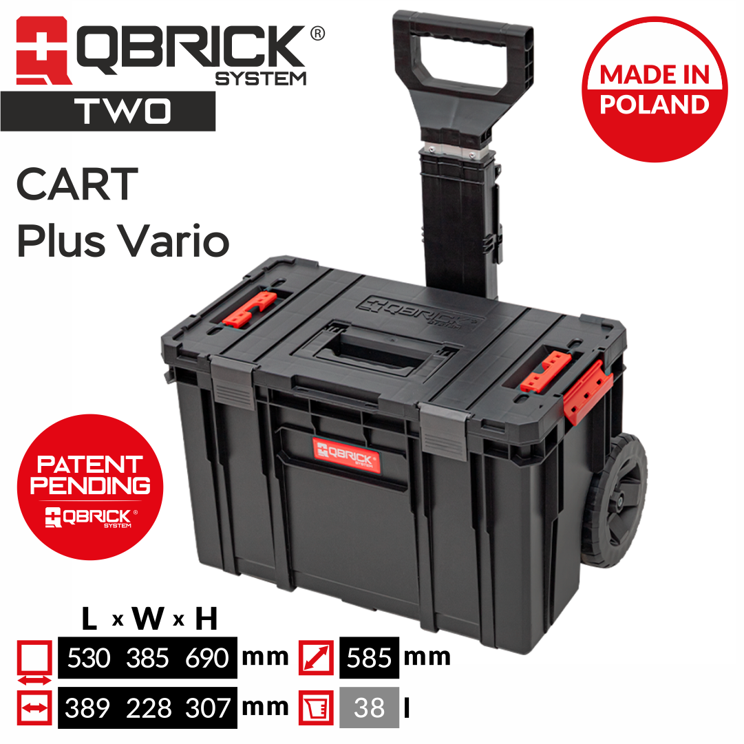 фото Тележка с ящиком для инструментов qbrick system two cart plus vario