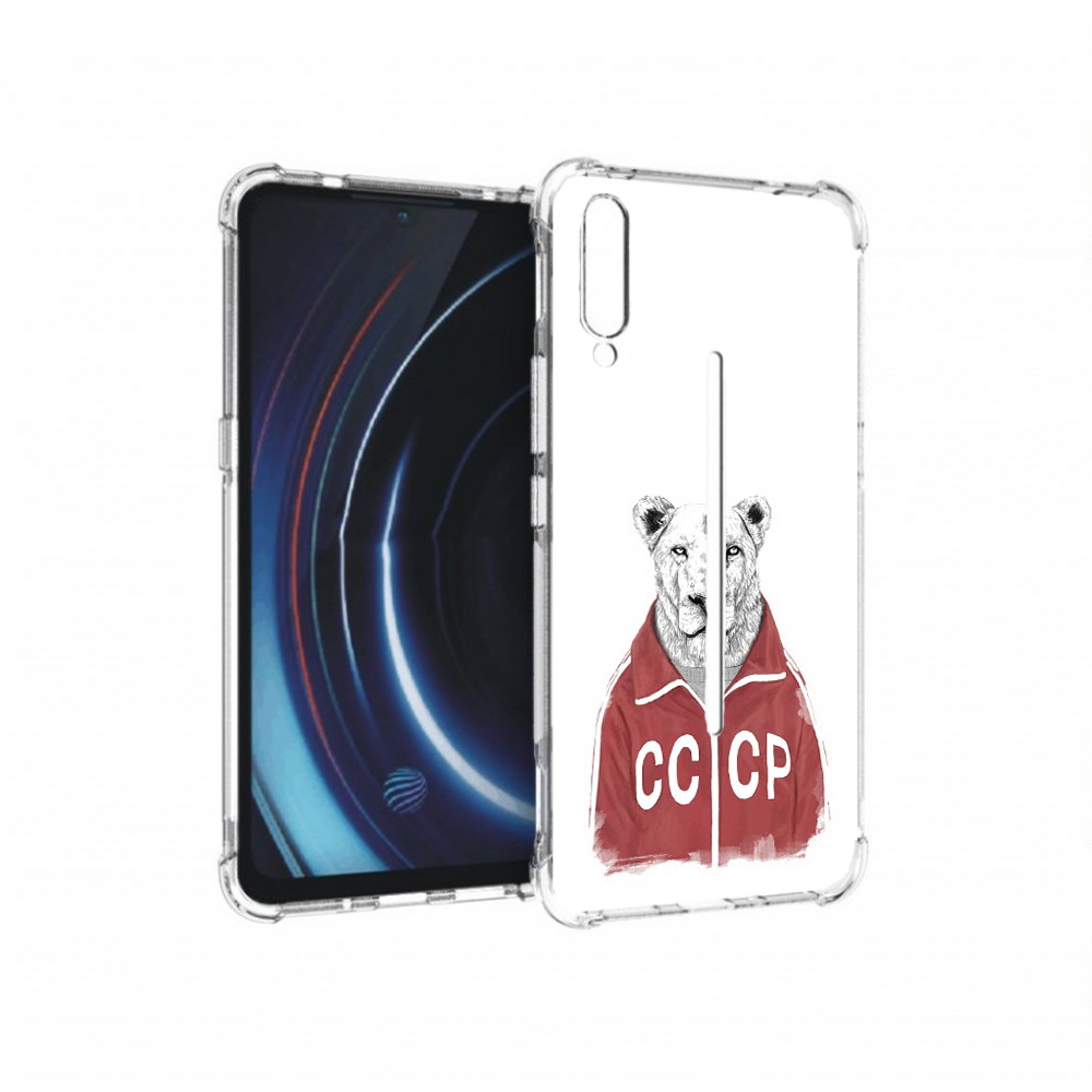

Чехол MyPads Tocco для Vivo iQOO львица ссср (PT226955.389.450), Прозрачный, Tocco