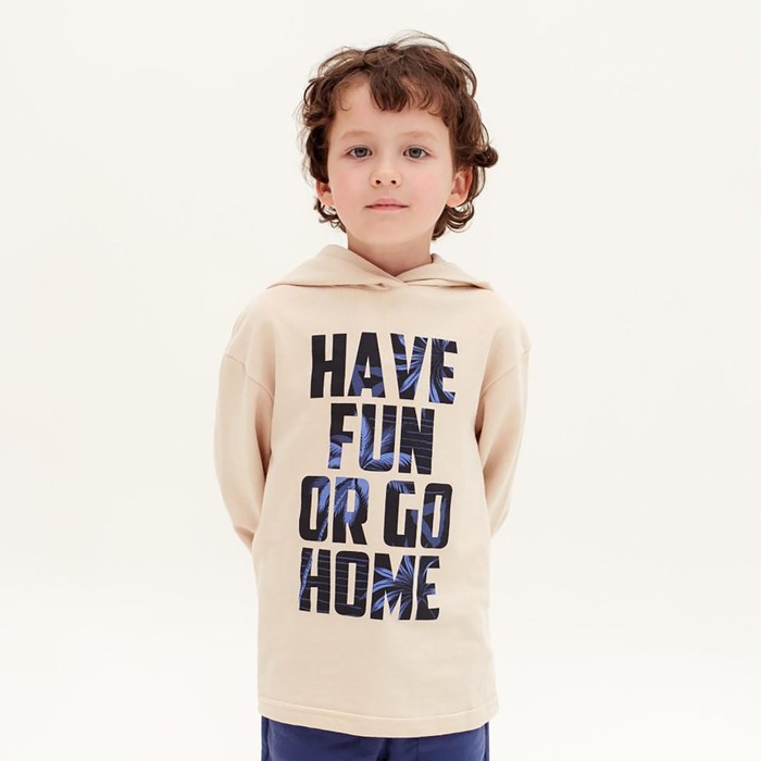 

Толстовка детская с капюшоном KAFTAN Holidays р. 34 (122-128), Бежевый, 000540995