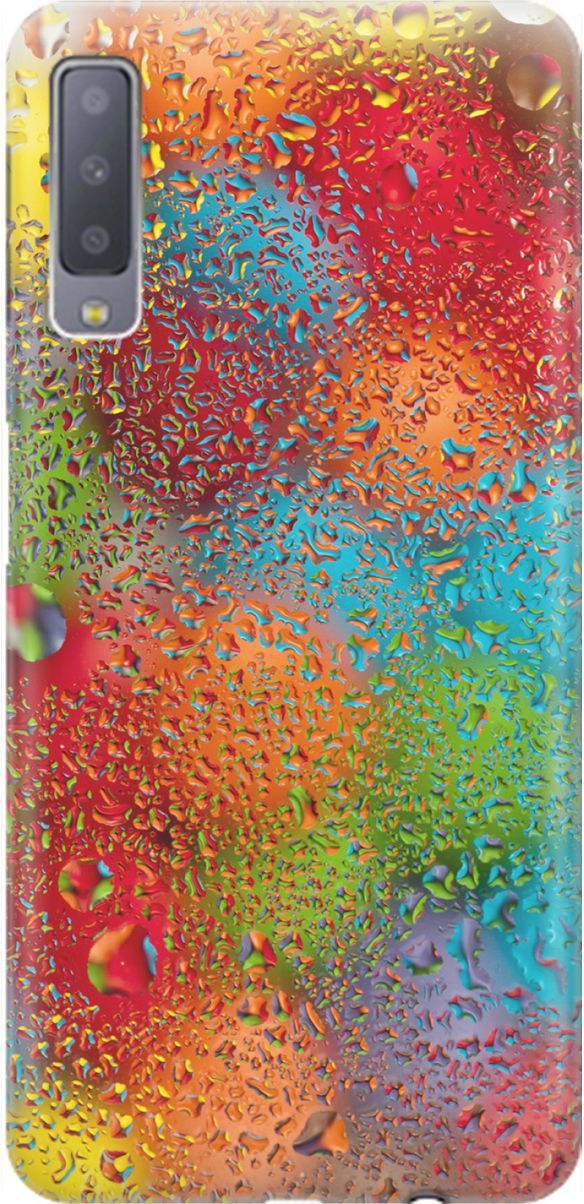 

Чехол на Samsung Galaxy A7 (2018) с принтом "Капли и разноцветные шары", Голубой;зеленый, 1544