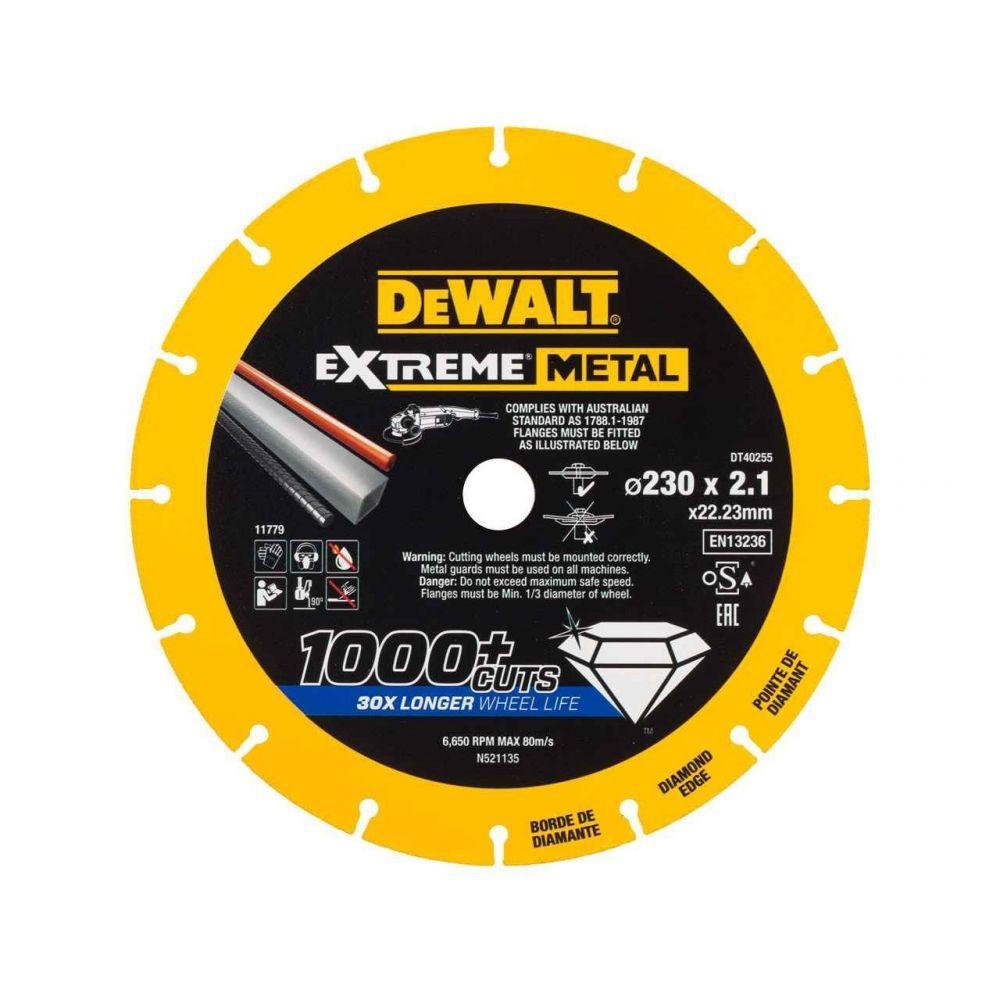 

Алмазный диск отрезной DEWALT DT40255-QZ по металлу, 230 мм, DT40255-QZ
