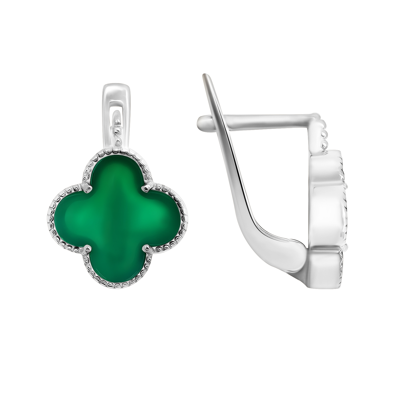 

Серьги из серебра ЯХОНТ Золотой 253210, оникс, 253210