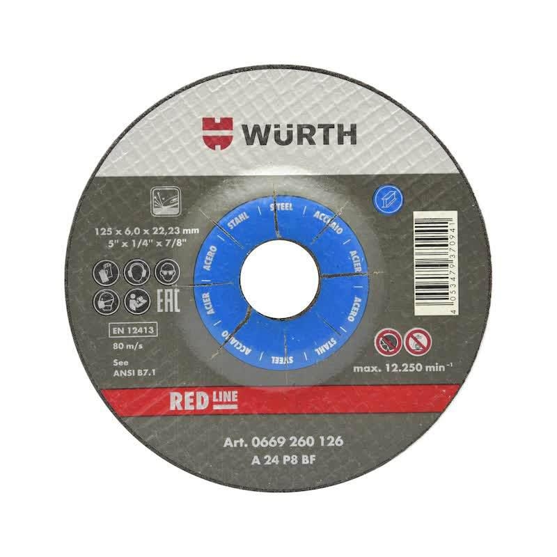 

Круг зачистной WURTH 230х6х22мм (0669260236961-10), 230х6х22мм (0669260236961-10)