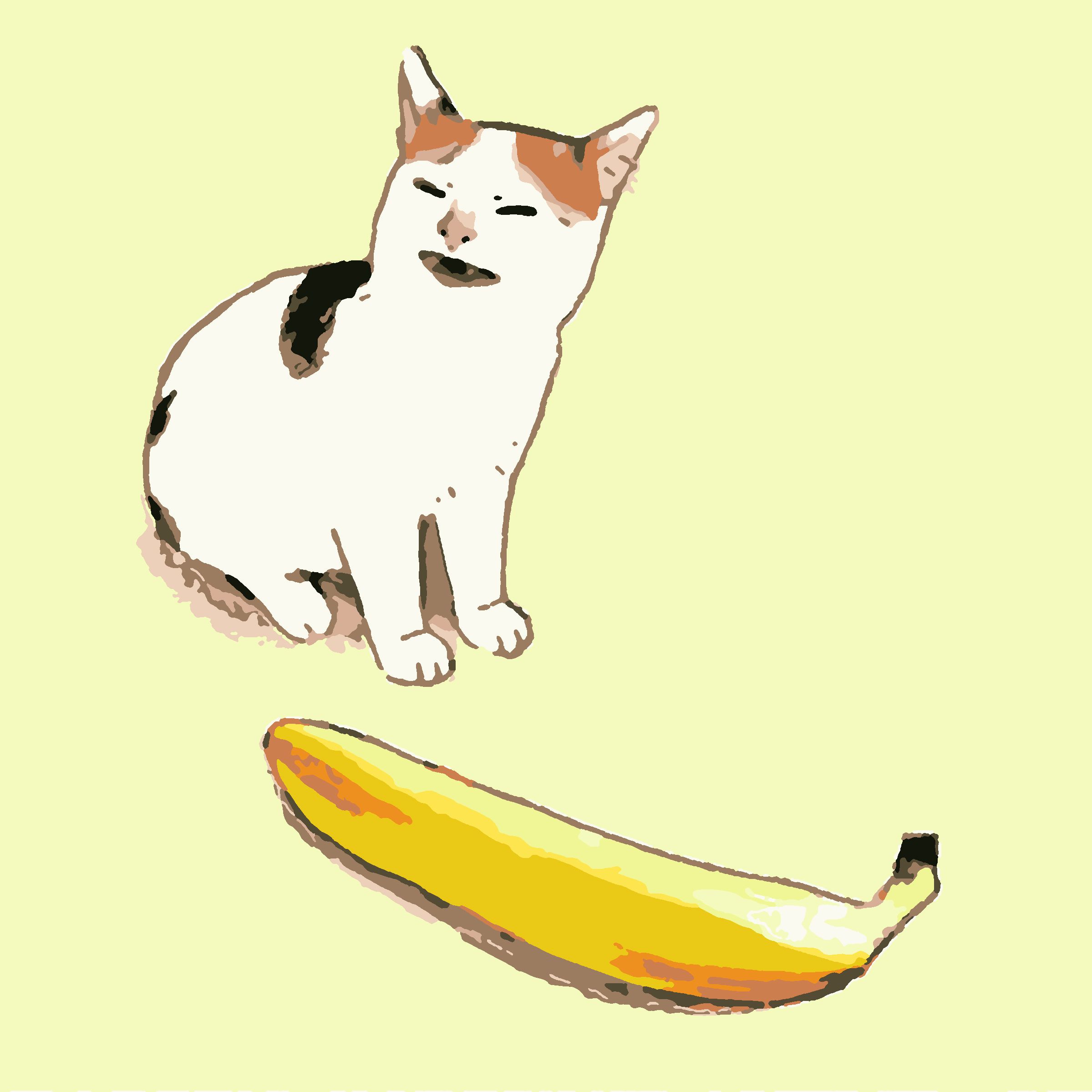 Banana cat. Кошка и банан. Бананья кот. Кот банан Мем. Кот с бананом картина.