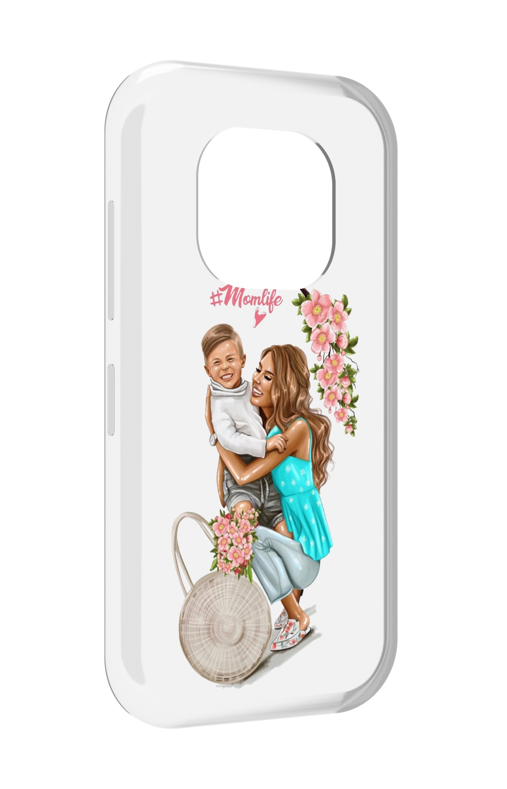 

Чехол задняя-панель-накладка-бампер MyPads Momlife для Doogee V20 противоударный, Прозрачный, Tocco