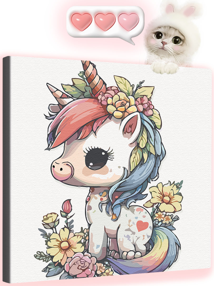 

Картина по номерам Арт-студия Unicorn Единорог N-4035 40x50, единорог