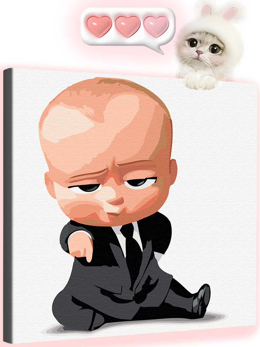 

Картина по номерам Арт-студия Unicorn Босс молокосос N-4038 40x50, Босс молокосос