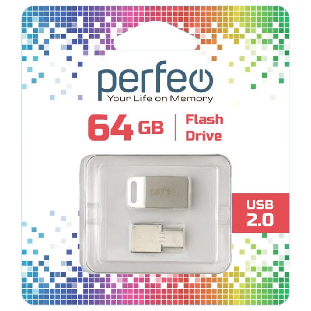 

Флешка Perfeo 64GB M05 Metal Series+TypeC-read.(PF-M05MS064TCR), 64GB M05 Metal Series+TypeC-read.(PF-M05MS064TCR)