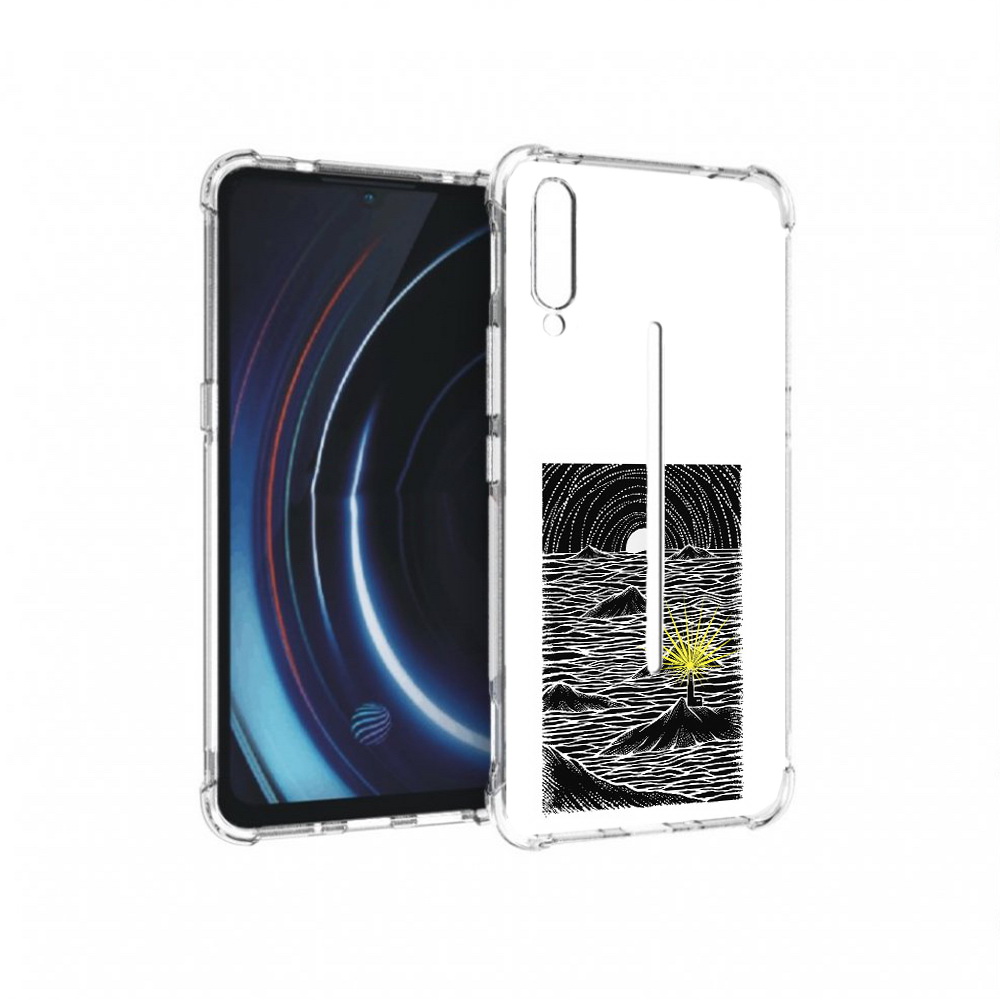 

Чехол MyPads Tocco для Vivo iQOO маяк в черно белом море (PT226955.389.460), Прозрачный, Tocco
