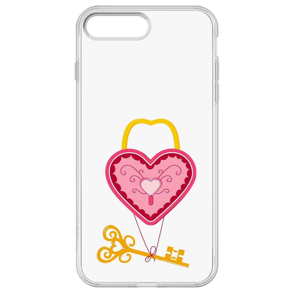 

Чехол-накладка Krutoff Clear Case Ключ от сердца для iPhone 8 Plus