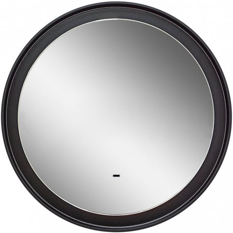 Зеркало Art&Max Napoli AM-Nap-800-DS-F с подсветкой с бесконтактным выключателем Черное ма