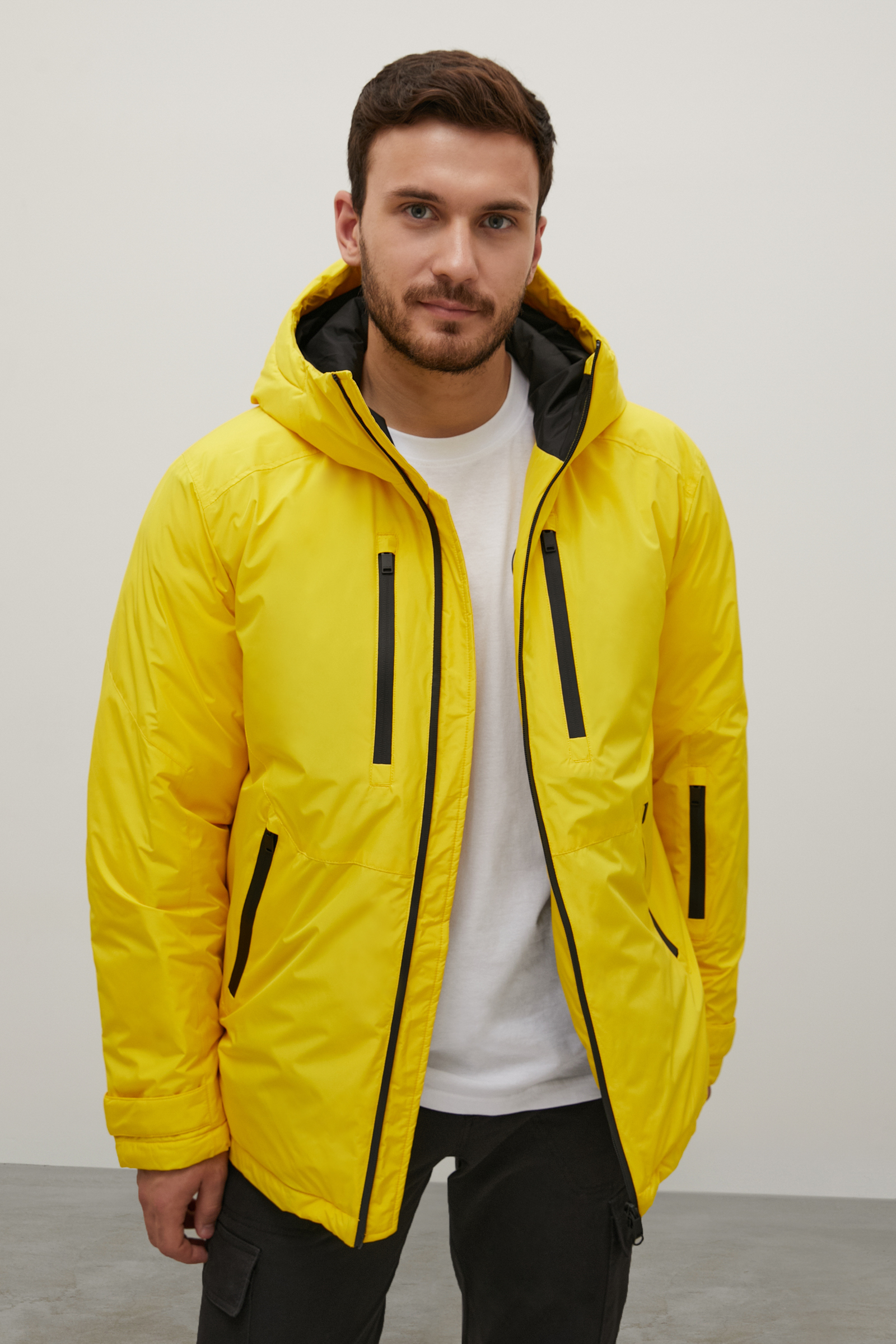 

Куртка мужская Finn Flare FAC22013 желтая XXL, Желтый, FAC22013