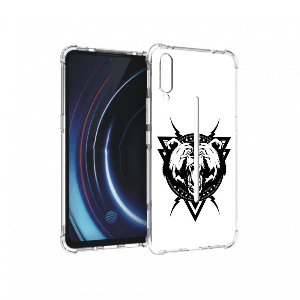 

Чехол MyPads Tocco для Vivo iQOO медведь в треугольнике (PT226955.389.464), Прозрачный, Tocco