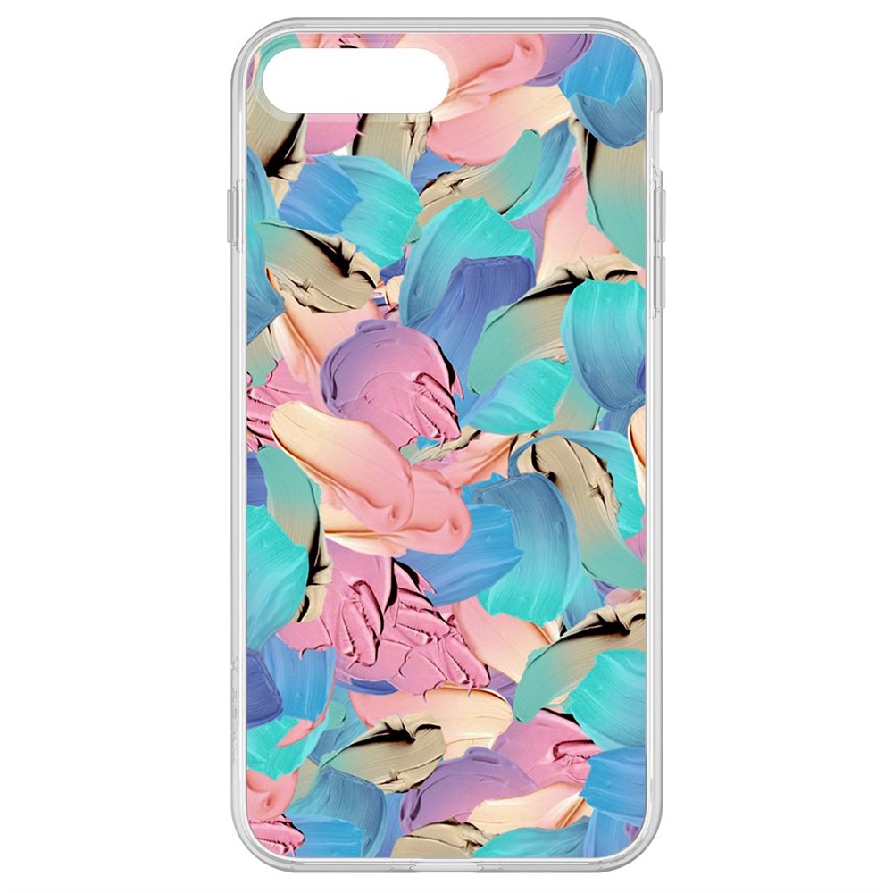 

Чехол-накладка Krutoff Clear Case Абстракт краска для iPhone 8 Plus, Прозрачный