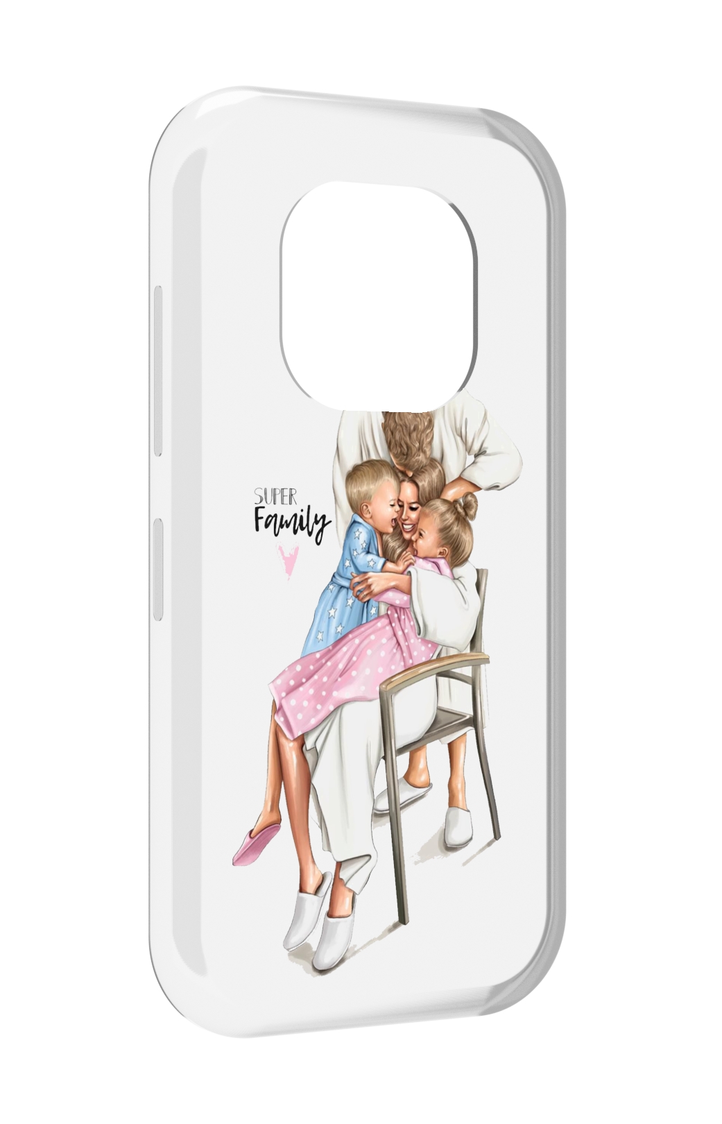 

Чехол задняя-панель-накладка-бампер MyPads Super-family для Doogee V20 противоударный, Прозрачный, Tocco