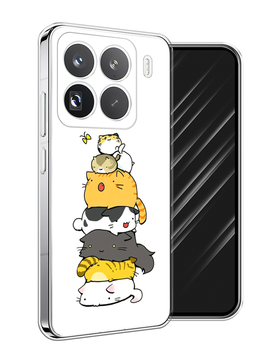 

Чехол Awog на Xiaomi 15 Pro "Бутерброд из котиков", Коричневый;белый;серый, 323750-1