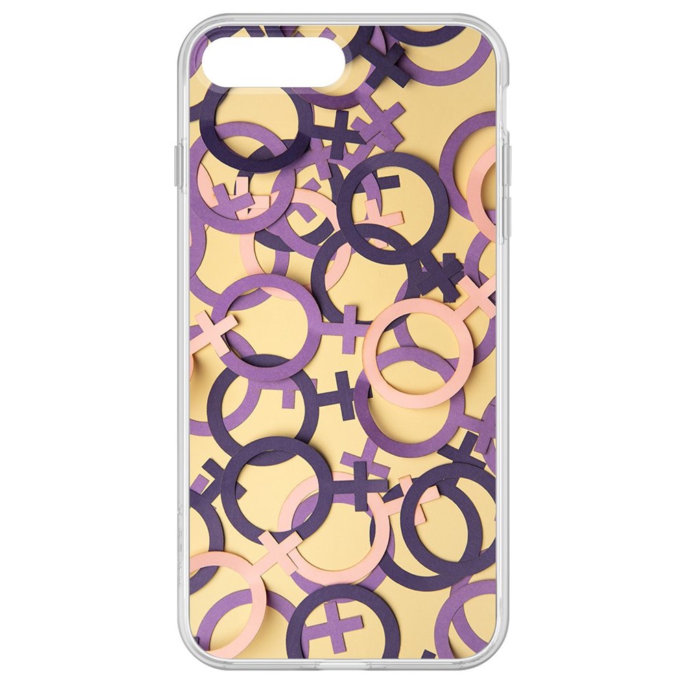 

Чехол-накладка Krutoff Clear Case Женское начало для iPhone 8 Plus, Прозрачный