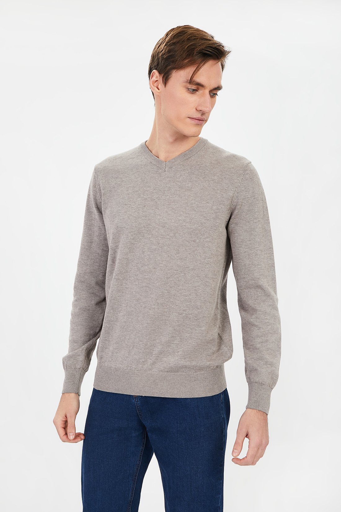 Пуловер мужской B631201 Baon серый XL