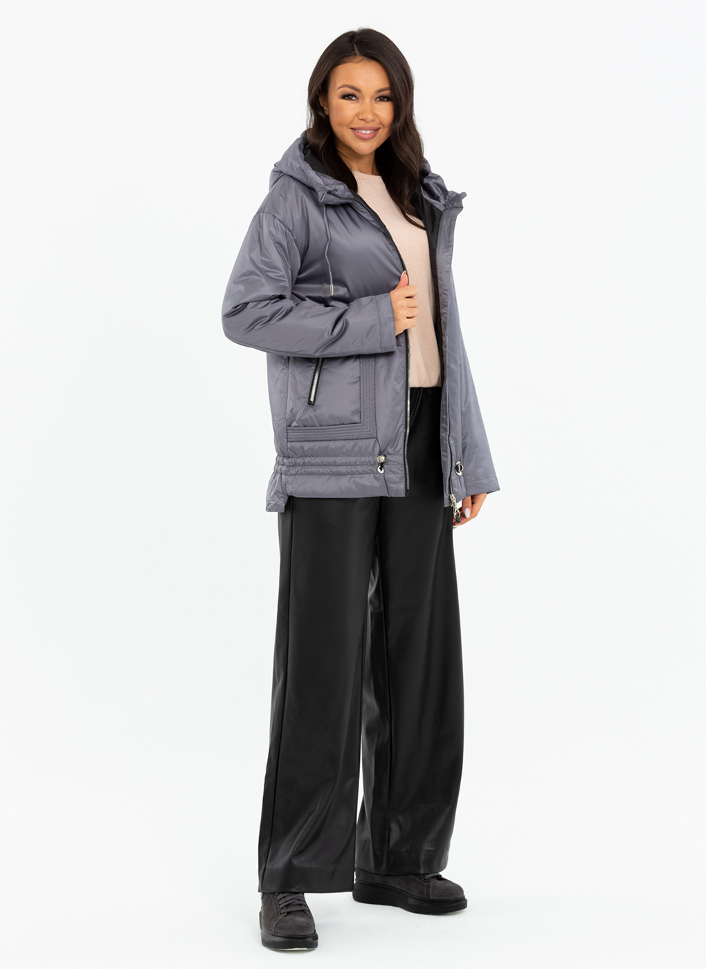 

Куртка женская Amimoda 60323 серая 48 RU, 60323