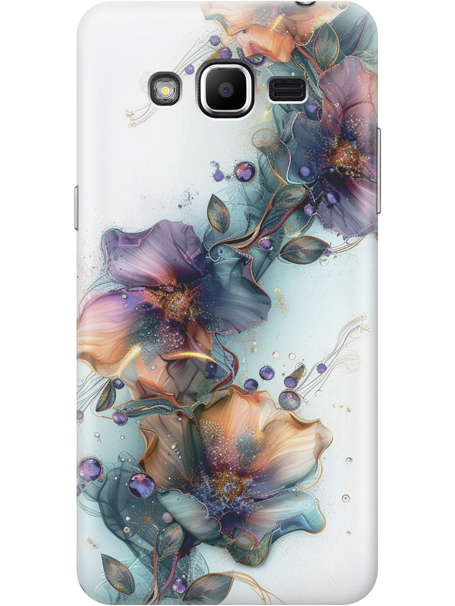 

Силиконовый чехол на Samsung Galaxy J2 Prime с принтом "Мистические цветы", Прозрачный;белый;зеленый, 713253710