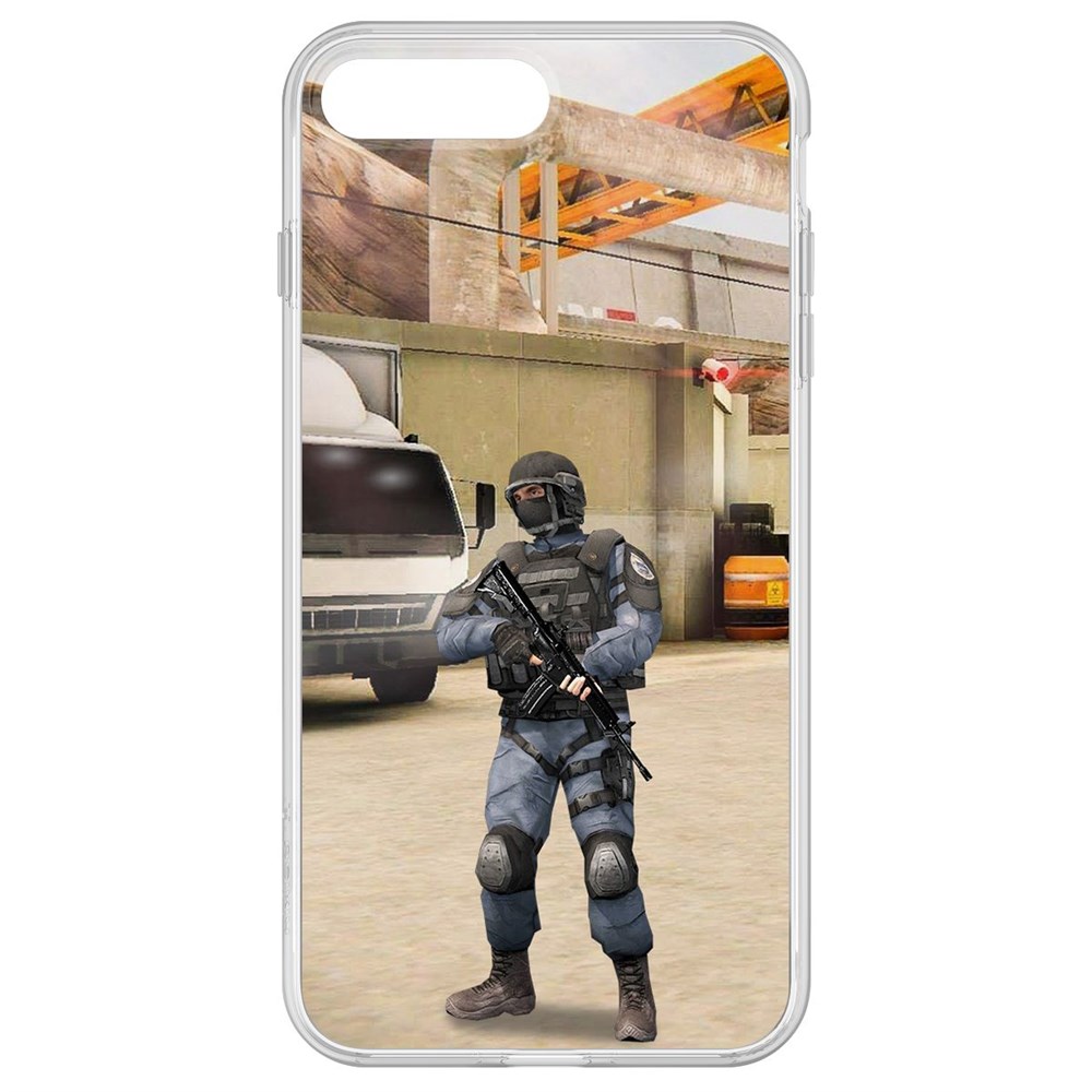 Чехол-накладка Krutoff Clear Case Cтандофф 2 (Standoff 2) - GIGN для iPhone 8 Plus