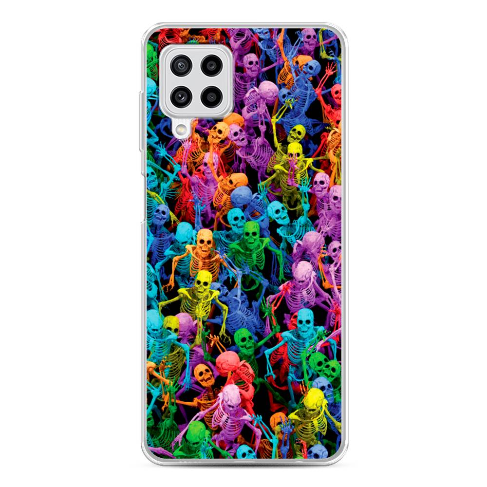 

Чехол на Samsung Galaxy A22/M22/M32 "Вечеринка скелетов", Фиолетовый;желтый;оранжевый, 2103450-6