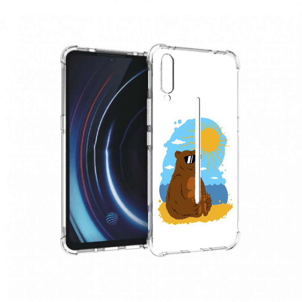 

Чехол MyPads Tocco для Vivo iQOO медведь на чиле (PT226955.389.468), Прозрачный, Tocco