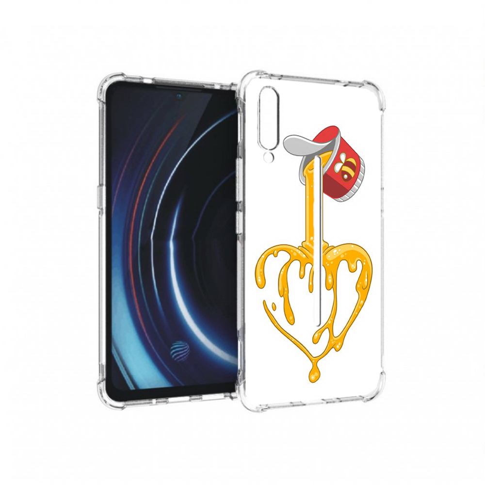 

Чехол MyPads Tocco для Vivo iQOO медовое сердце (PT226955.389.471), Прозрачный, Tocco
