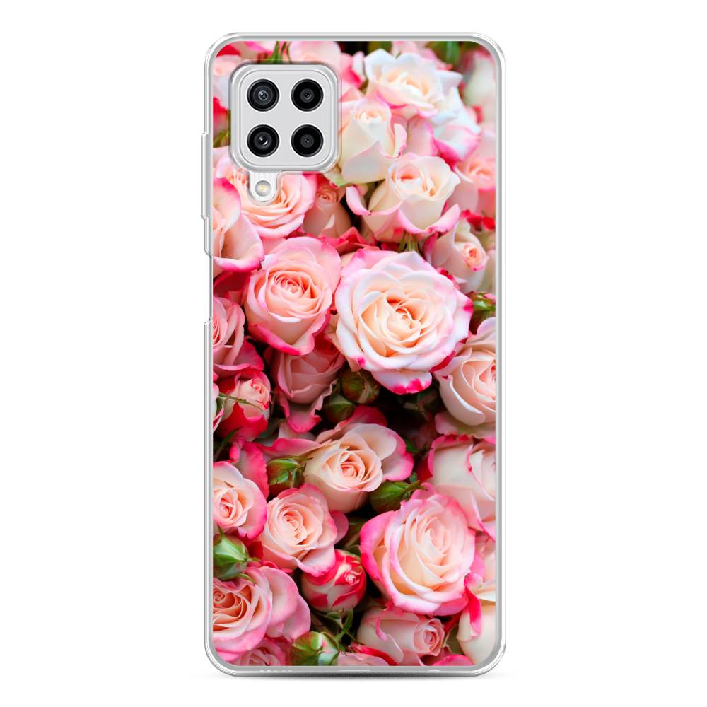 

Чехол на Samsung Galaxy A22/M22/M32 "Много роз", Розовый, 2103450-2