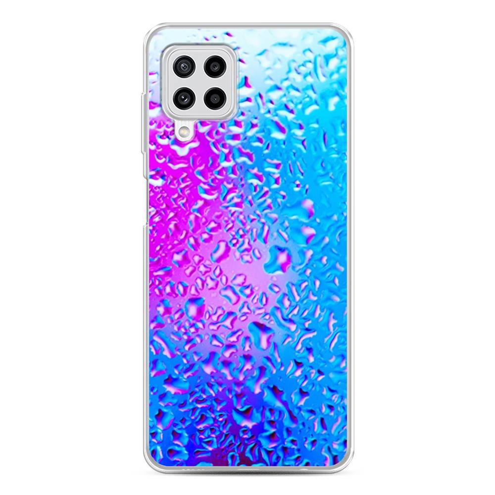

Чехол на Samsung Galaxy A22/M22/M32 "Капли на стекле", Голубой;розовый, 2103450-3
