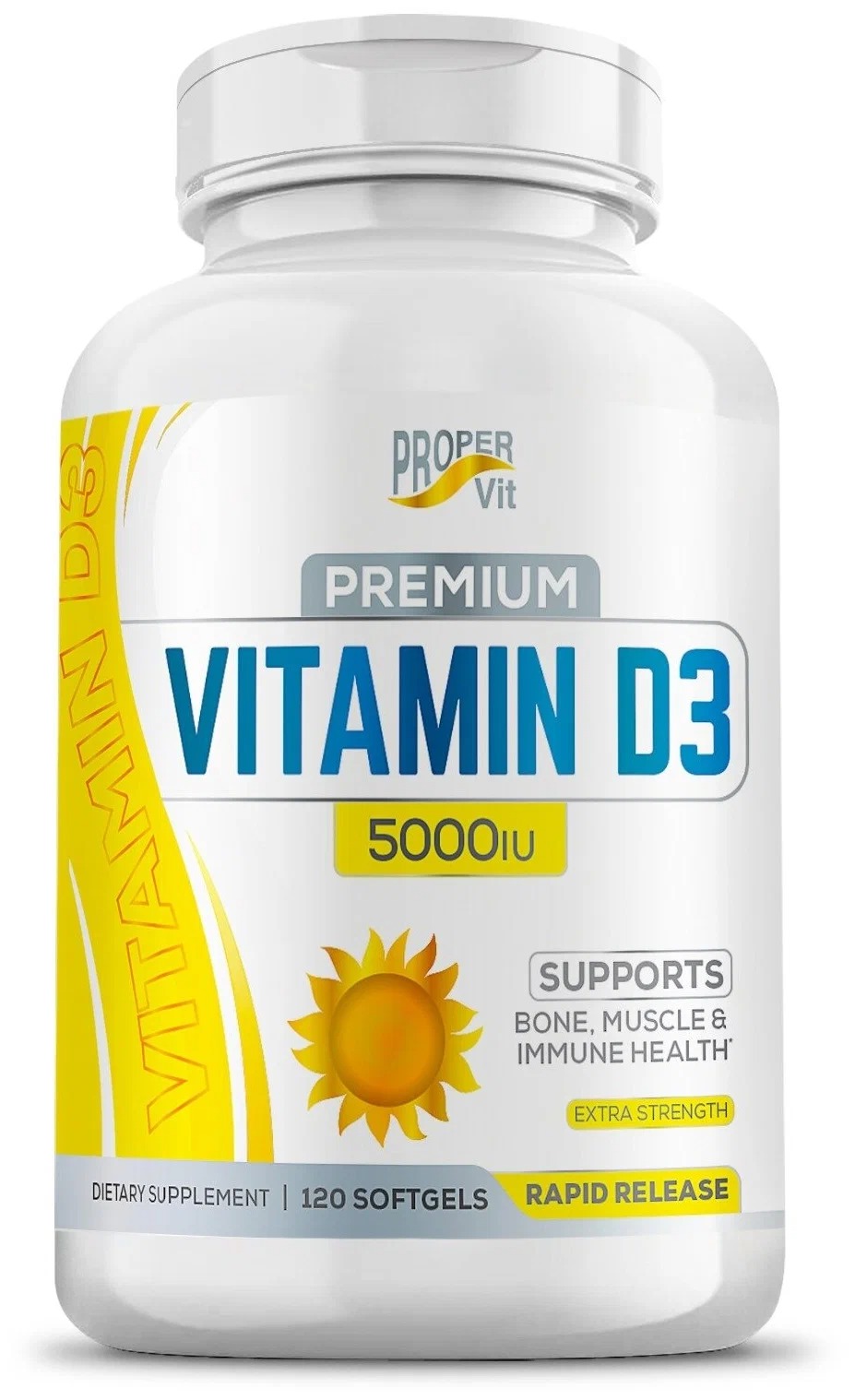 Proper Vit Vitamin D3 5000 IU vegcaps 120 капсул