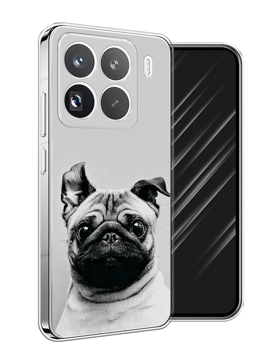 

Чехол Awog на Xiaomi 15 Pro "Ушастый мопс", Серый, 323750-1