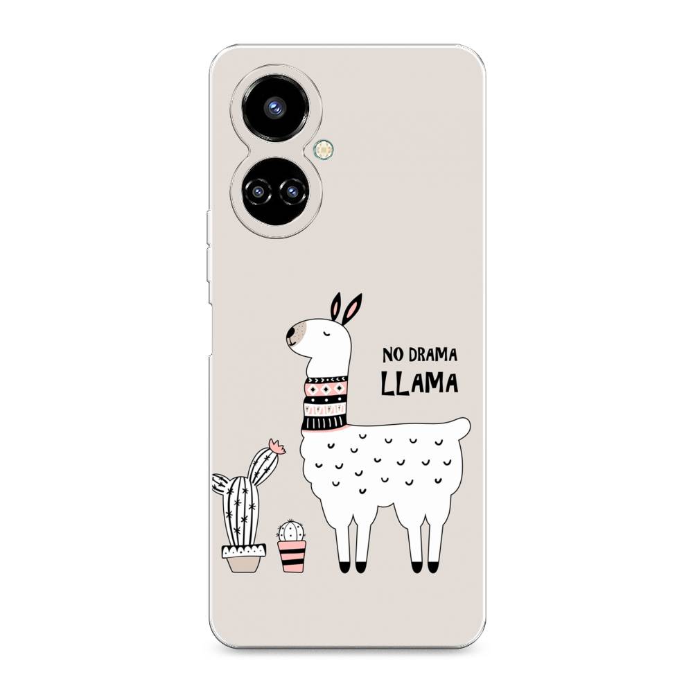 

Чехол Awog на Tecno Camon 19/19 Pro 4G "No drama LLama", Разноцветный, 302250-2