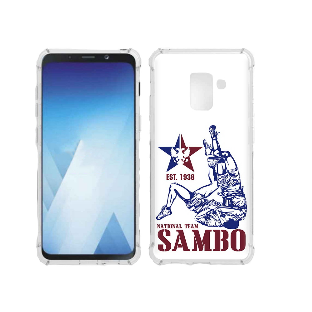 

Чехол MyPads Tocco для Samsung Galaxy A5 (2018) единоборства самбо (PT95317.573.344), Прозрачный, Tocco